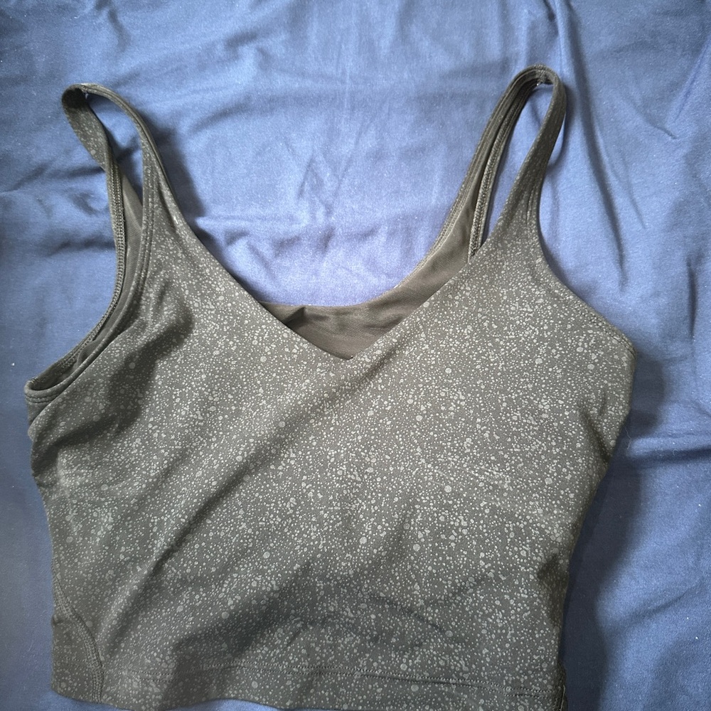 CRZ YOGA Gray Speckled Tank Top